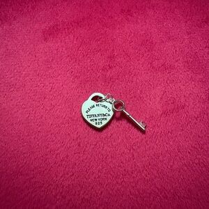 Tiffany & Co. Silver Heart Key Pendant